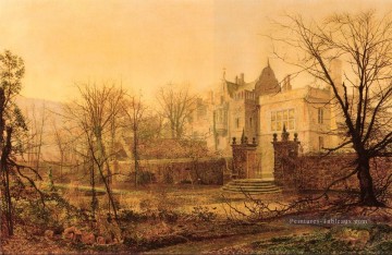 Knostrop Hall tôt le matin Paysage de la ville John Atkinson Grimshaw Peinture à l'huile